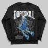 Jordan 12 “Blueberry” DopeSkill Long Sleeve T-Shirt Thunder Dunk Graphic Streetwear - Black