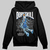 Jordan 12 “Blueberry” DopeSkill Hoodie Sweatshirt Thunder Dunk Graphic Streetwear - Black