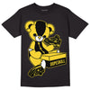 Jordan 4 Tour Yellow Thunder DopeSkill T-Shirt Sneakerhead BEAR Graphic Streetwear - Black