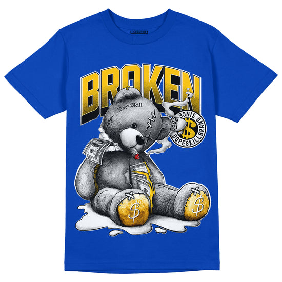 Jordan 14 “Laney” DopeSkill Varsity Royal T-Shirt Sick Bear Graphic Streetwear