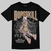 Nike Air Force 1 Low Canvas “Linen” DopeSkill T-Shirt Thunder Dunk Graphic Streetwear - Black
