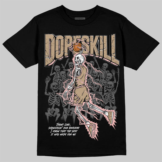Nike Air Force 1 Low Canvas “Linen” DopeSkill T-Shirt Thunder Dunk Graphic Streetwear - Black