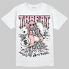 AMIRI White & Pink Stars Court Sneakers DopeSkill T-Shirt Threat Graphic Streetwear - White