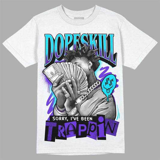 Jordan 6 "Aqua" DopeSkill T-Shirt Show Me The Money Graphic Streetwear - White 