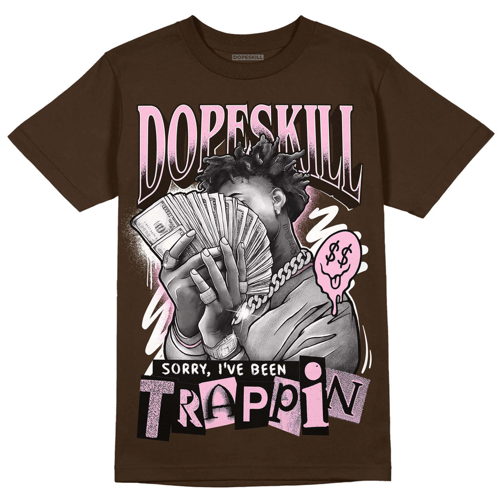 Jordan 11 Retro Neapolitan DopeSkill Velvet Brown T-shirt Sorry I've Been Trappin Graphic Streetwear