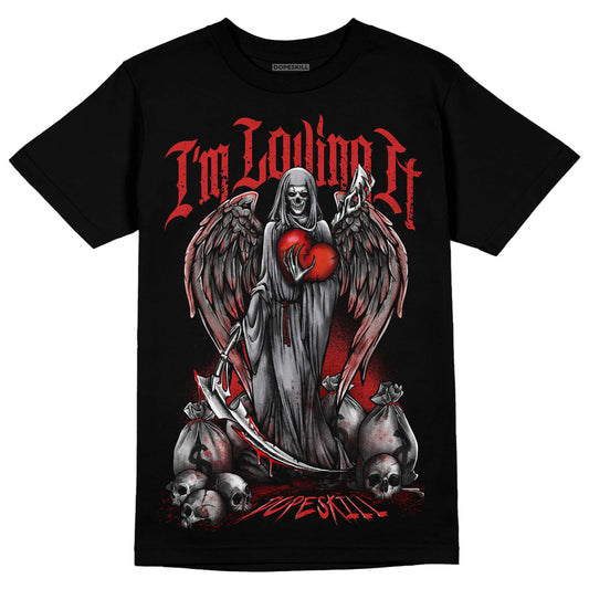 Jordan 13 “Wolf Grey” DopeSkill T-Shirt New I'm Loving It Graphic Streetwear - Black