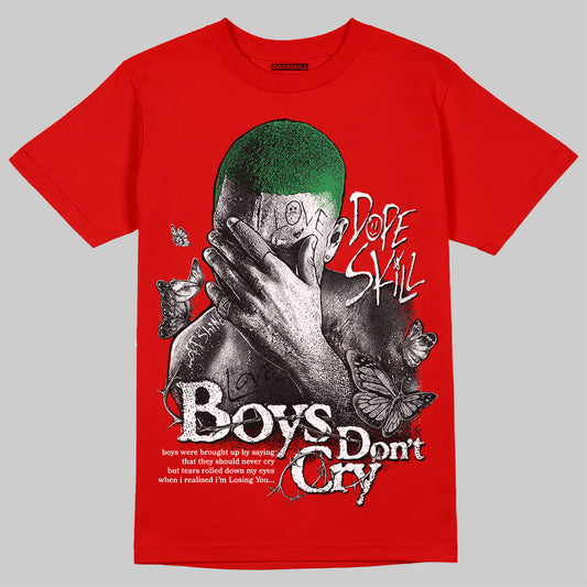 Jordan 11 “Bred Velvet” DopeSkill Red T-shirt Boys Don't Cry Graphic Streetwear