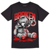 Jordan 1 Retro Low "Black Toe" DopeSkill T-Shirt Sick Bear Graphic Streetwear - Black