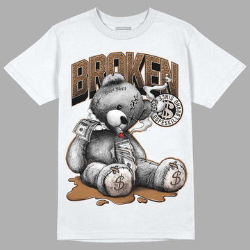 Jordan 3 Retro Palomino DopeSkill T-Shirt Sick Bear Graphic Streetwear - White