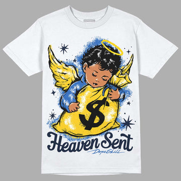 Dunk Low Vintage “Michigan” DopeSkill T-Shirt Heaven Sent Graphic Streetwear - White 