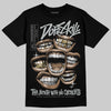 Jordan 4 “Fear” DopeSkill T-Shirt The Mouth With No Droughts Graphic Streetwear - Black