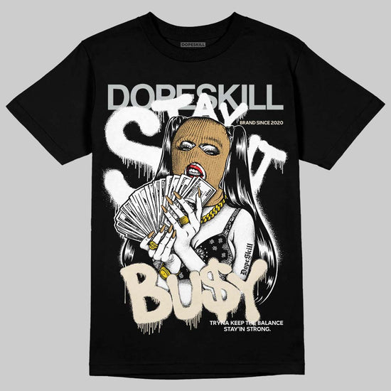 Jordan 5 Retro Reverse Metallic DopeSkill T-Shirt Stay It Busy Graphic Streetwear - Black