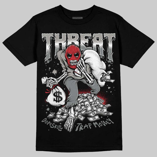 Jordan 9 Cool Grey DopeSkill T-Shirt Threat Graphic Streetwear - Black