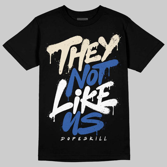 Jordan 1 Low Travis Scott x Fragment DopeSkill T-Shirt They Not Like Us Graphic Streetwear - Black