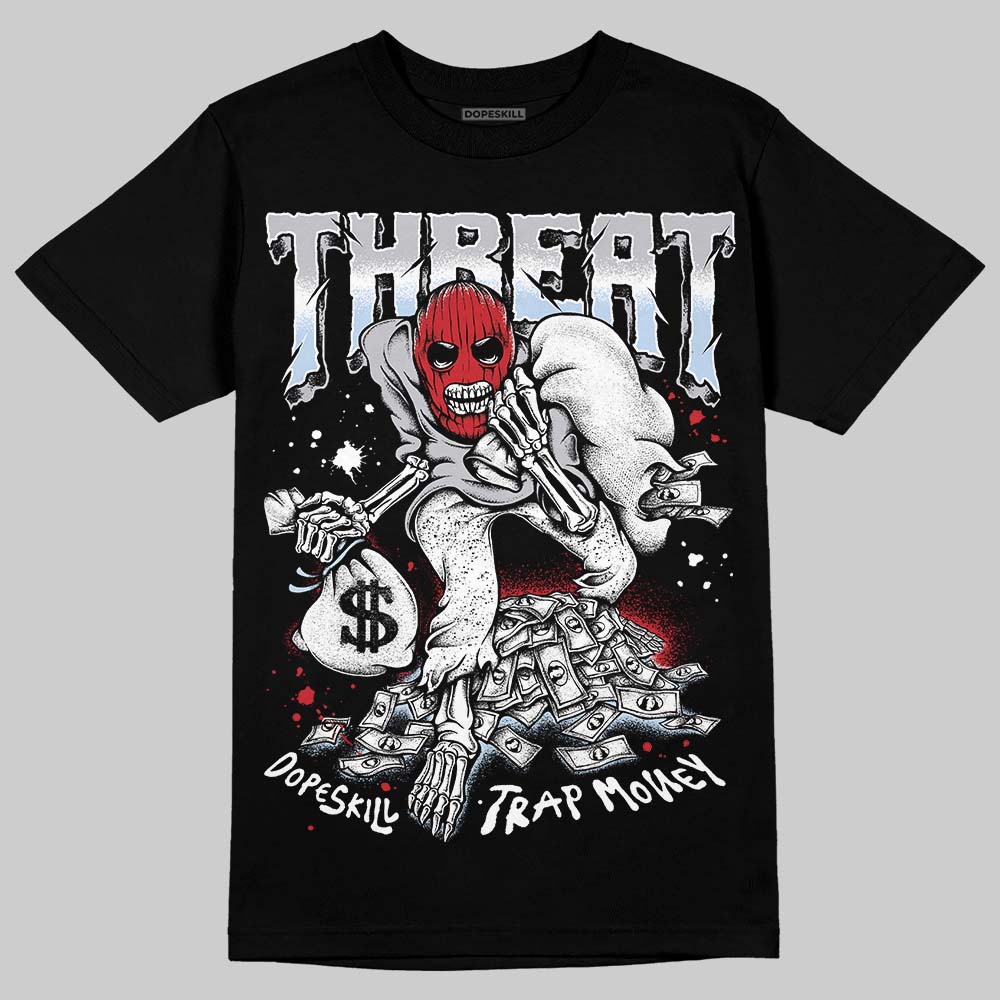 Jordan 5 Retro OG Black Metallic Reimagined DopeSkill T-Shirt Threat Graphic Streetwear - Black