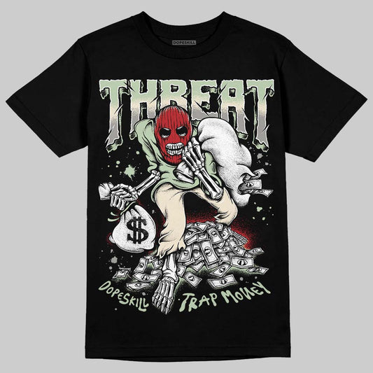 Jordan 4 WMNS “Seafoam” (2025) DopeSkill T-Shirt Threat Graphic Streetwear - Black