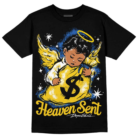 Dunk Low Vintage “Michigan” DopeSkill T-Shirt Heaven Sent Graphic Streetwear - Black