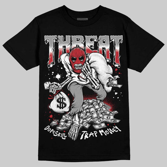 Jordan 14 Retro ‘Black Toe’ DopeSkill T-Shirt Threat Graphic Streetwear - Black