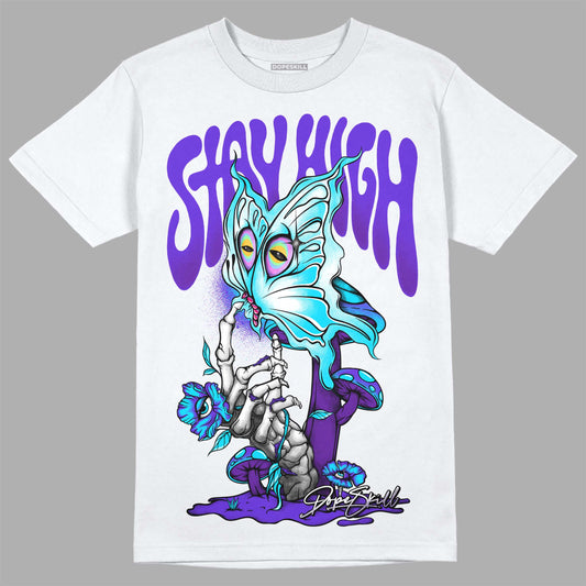 Jordan 6 "Aqua" DopeSkill T-Shirt Stay High Graphic Streetwear - White 