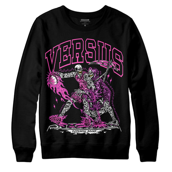 Jordan 4 GS “Hyper Violet” DopeSkill Sweatshirt VERSUS Graphic Streetwear - Black