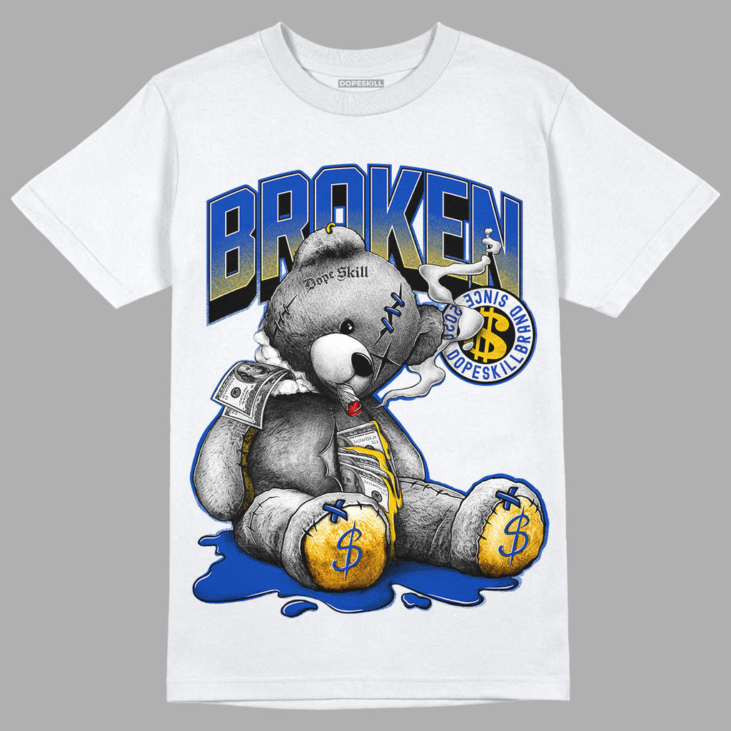 Jordan 14 “Laney” DopeSkill T-Shirt Sick Bear Graphic Streetwear - White 