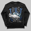 Jordan 12 “Blueberry” DopeSkill Long Sleeve T-Shirt Trust No One Graphic Streetwear - Black