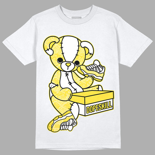 Jordan 11 Low 'Yellow Snakeskin' DopeSkill T-Shirt Sneakerhead BEAR Graphic Streetwear - White