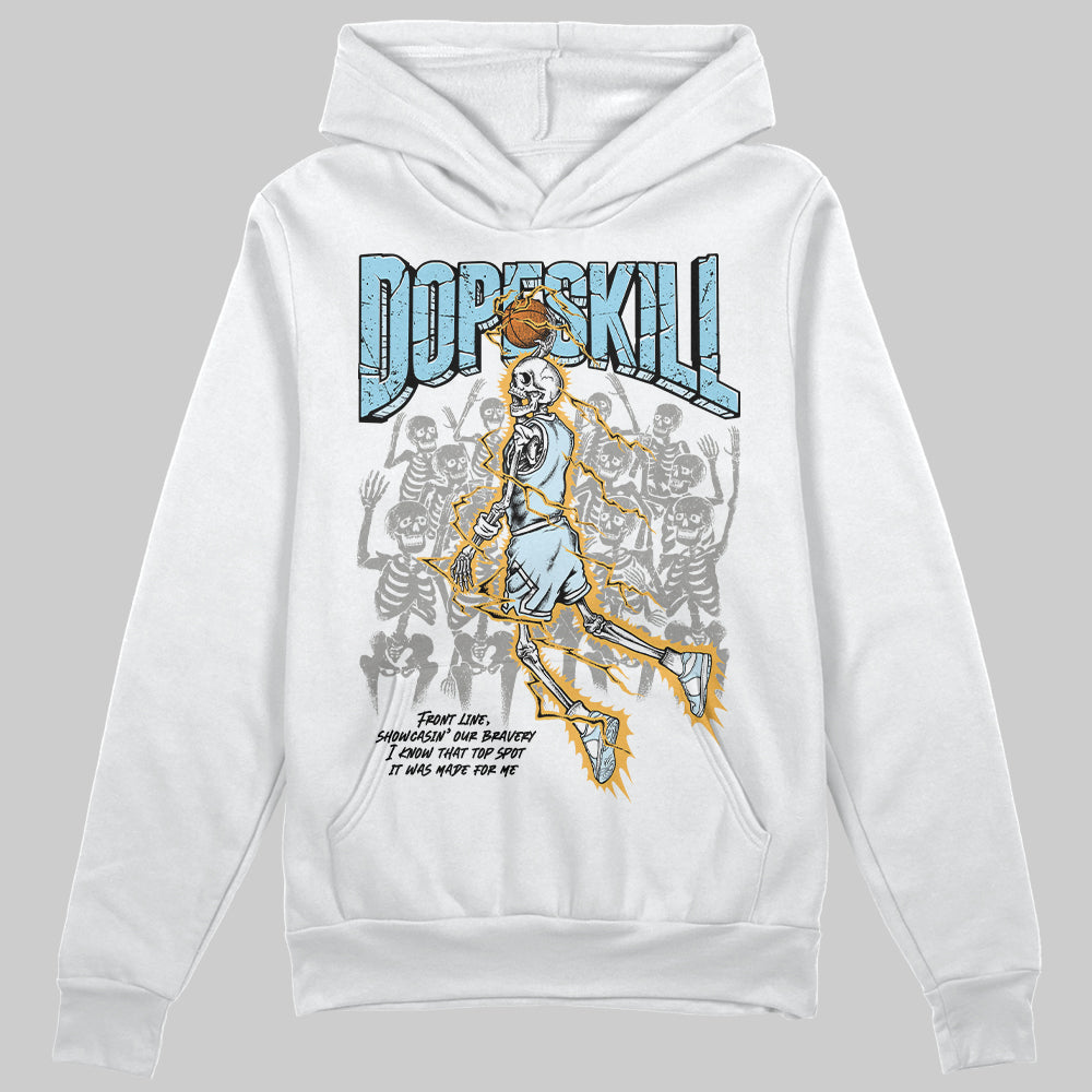 Vans Knu Stack Vintage Satin Dream Blue DopeSkill Hoodie Sweatshirt Thunder Dunk Graphic Streetwear - White