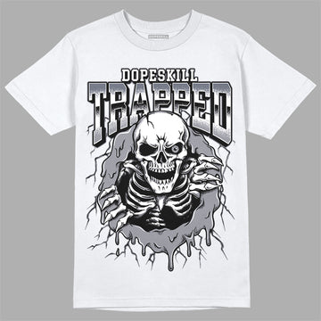 Jordan 14 Retro 'Stealth' DopeSkill T-Shirt Trapped Halloween Graphic Streetwear - White