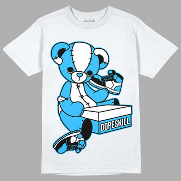 Jordan 1 High Retro OG “University Blue” DopeSkill T-Shirt Sneakerhead BEAR Graphic Streetwear - White