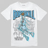 Jordan 11 Retro Legend Blue DopeSkill T-Shirt Thunder Dunk Graphic Streetwear - White