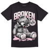 Dunk Low LX Pink Foam DopeSkill T-Shirt Sick Bear Graphic Streetwear - Black