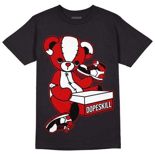 Jordan 1 Retro Low "Black Toe" DopeSkill T-Shirt Sneakerhead BEAR Graphic Streetwear - Black