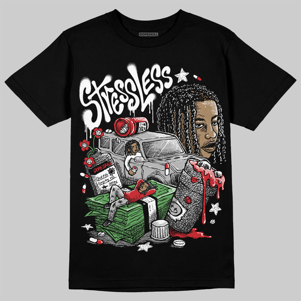 Jordan 3 OG “Black Cement” DopeSkill T-Shirt Stressless Graphic Streetwear - Black