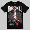 Jordan 11 “Bred Velvet” DopeSkill T-Shirt Thunder Dunk Graphic Streetwear - Black