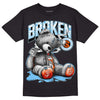 Dunk Low Futura University Blue DopeSkill T-Shirt Sick Bear Graphic Streetwear - Black