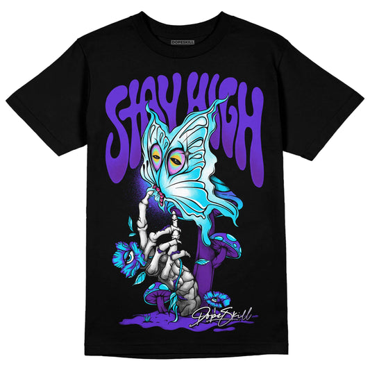 Jordan 6 "Aqua" DopeSkill T-Shirt Stay High Graphic Streetwear - Black 