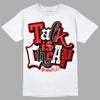 Jordan 4 Retro Red Cement DopeSkill T-Shirt Talk Is Chip Graphic Streetwear - White