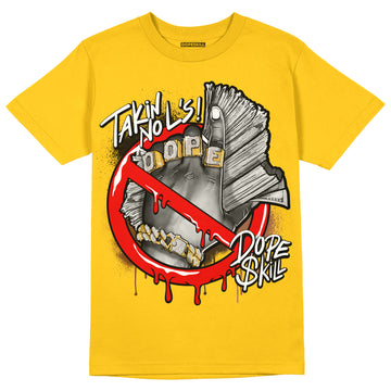 Yellow Sneakers DopeSkill Gold T-shirt Takin No L's Graphic Streetwear