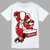 Jordan 1 Retro Low "Black Toe" DopeSkill T-Shirt Sneakerhead BEAR Graphic Streetwear - White