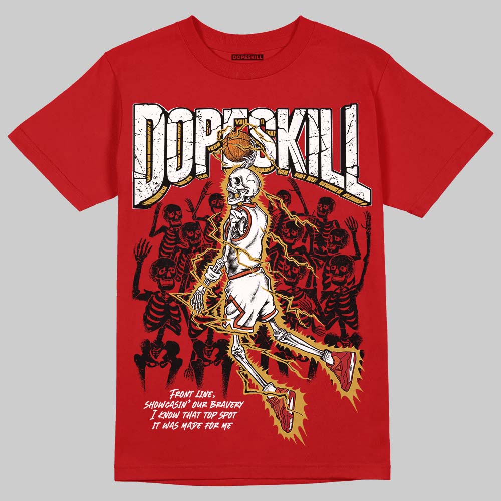 Nigel Sylvester x Air Jordan 4 ‘Brick by Brick’ DopeSkill T-Shirt Thunder Dunk Graphic Streetwear - Red