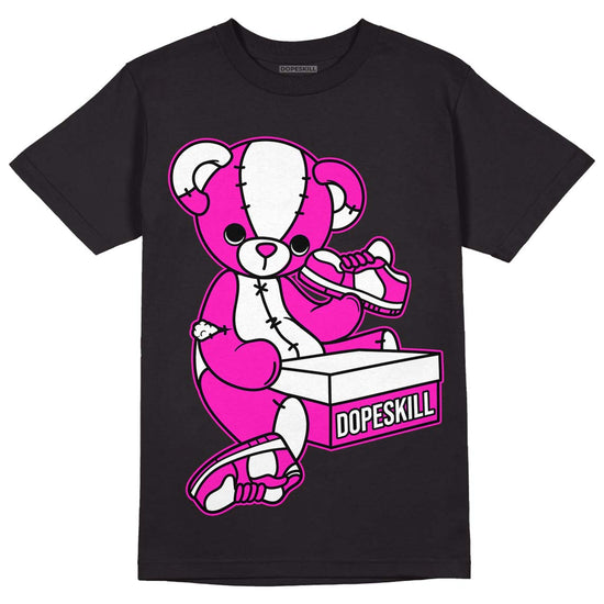 Dunk Low GS “Active Fuchsia” DopeSkill T-Shirt Sneakerhead BEAR Graphic Streetwear - Black