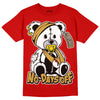 Red Sneakers DopeSkill Red T-shirt Hurt Bear Graphic Streetwear