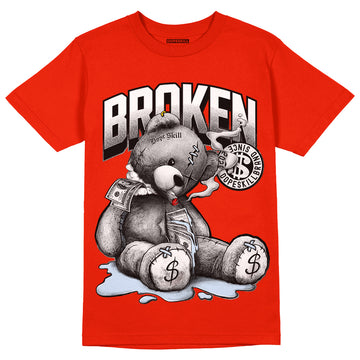 Jordan 6 Retro Toro Bravo DopeSkill Varsity Red T-shirt Sick Bear Graphic Streetwear