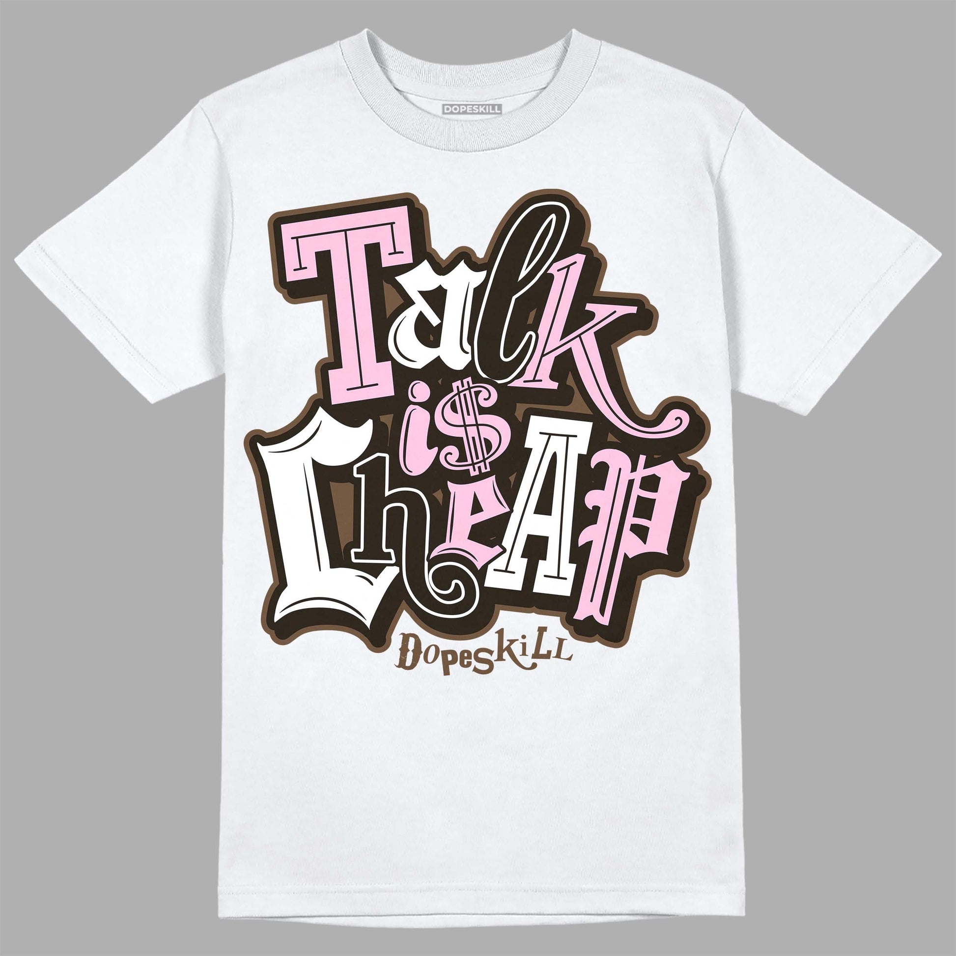 Jordan 11 Retro Neapolitan DopeSkill T-Shirt Talk Is Chip Graphic Streetwear