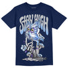 Jordan 5 Midnight Navy DopeSkill Navy T-Shirt Stay High Graphic Streetwear