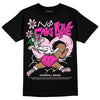 Dunk Low GS 'Triple Pink' DopeSkill T-Shirt No Fake Love Graphic Streetwear - Black