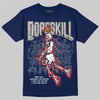 Jordan 4 SB “Summit White/Navy” DopeSkill T-Shirt Thunder Dunk Graphic Streetwear - Navy