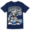 Jordan 3 "Midnight Navy" DopeSkill Navy T-shirt Sick Bear Graphic Streetwear