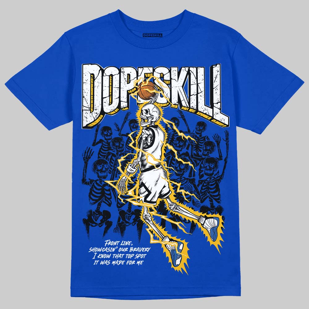 Jordan 12 “Blueberry” DopeSkill Royal T-shirt Thunder Dunk Graphic Streetwear